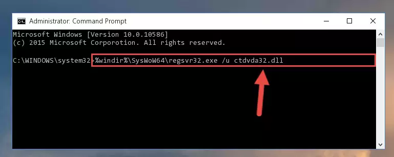 Reregistering the Ctdvda32.dll library in the system (for 64 Bit)