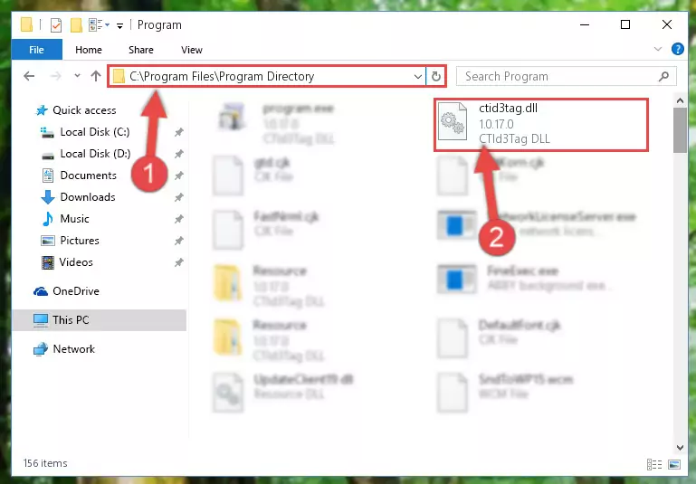 Uninstalling the Ctid3tag.dll library's broken registry from the Registry Editor (for 64 Bit)