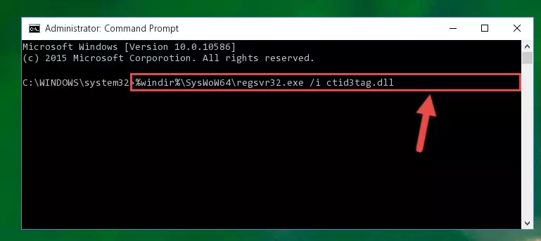 Deleting the Ctid3tag.dll library's problematic registry in the Windows Registry Editor