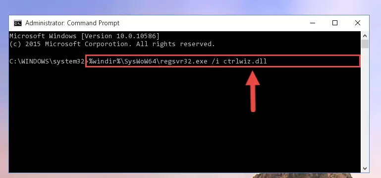 Uninstalling the Ctrlwiz.dll library from the system registry