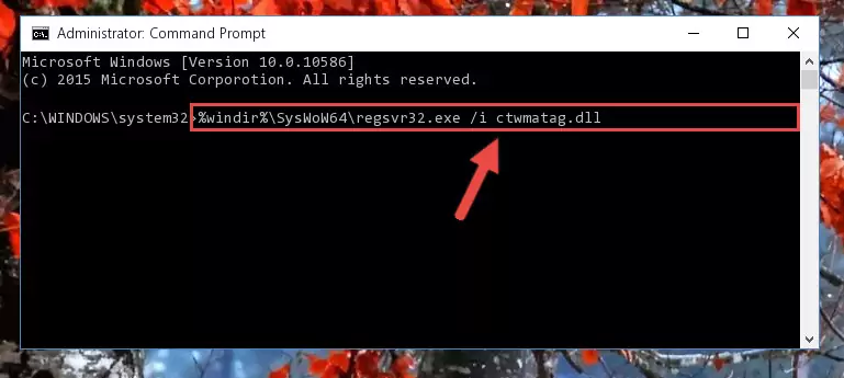 Uninstalling the broken registry of the Ctwmatag.dll library from the Windows Registry Editor (for 64 Bit)