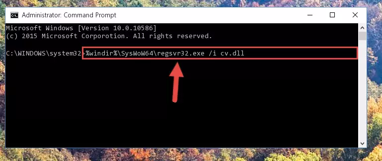 Uninstalling the broken registry of the Cv.dll file from the Windows Registry Editor (for 64 Bit)