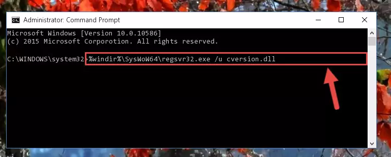 Creating a clean registry for the Cversion.dll library (for 64 Bit)