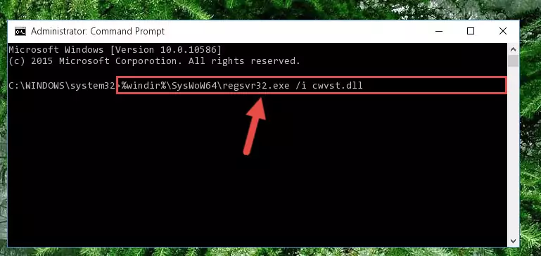 Uninstalling the Cwvst.dll library's problematic registry from Regedit (for 64 Bit)