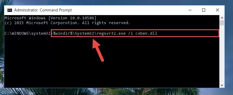 Deleting the damaged registry of the Cxben.dll