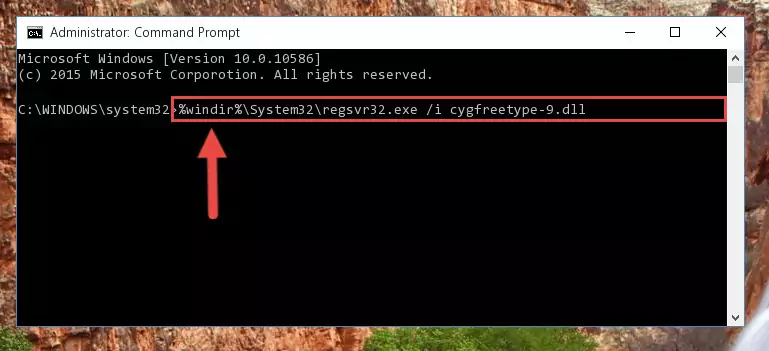 Creating a clean and good registry for the Cygfreetype-9.dll library (64 Bit için)