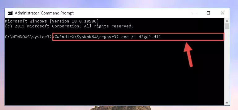 Uninstalling the broken registry of the D2gdi.dll library from the Windows Registry Editor (for 64 Bit)