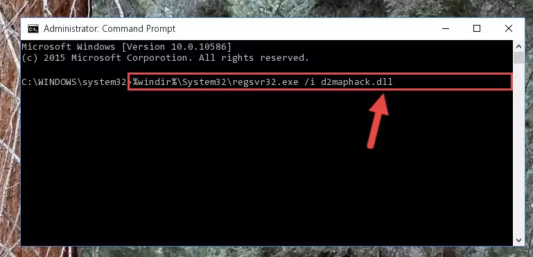 Uninstalling the D2maphack.dll file from the system registry