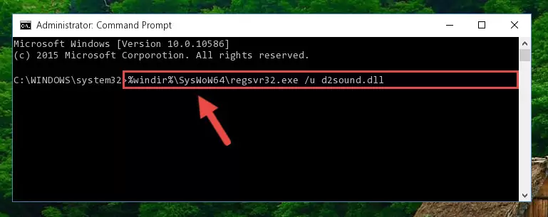 Creating a clean registry for the D2sound.dll file (for 64 Bit)