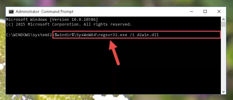 Uninstalling the D2win.dll library's broken registry from the Registry Editor (for 64 Bit)