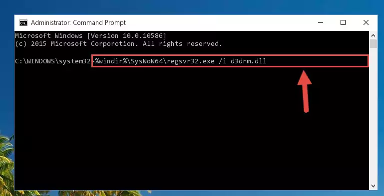 Uninstalling the D3drm.dll file from the system registry