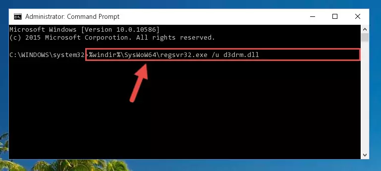 Creating a new registry for the D3drm.dll file