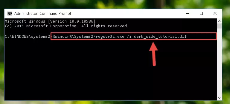 Creating a clean and good registry for the Dark_side_tutorial.dll file (64 Bit için)