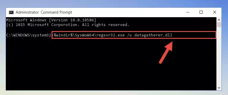 Creating a clean registry for the Datagatherer.dll file (for 64 Bit)