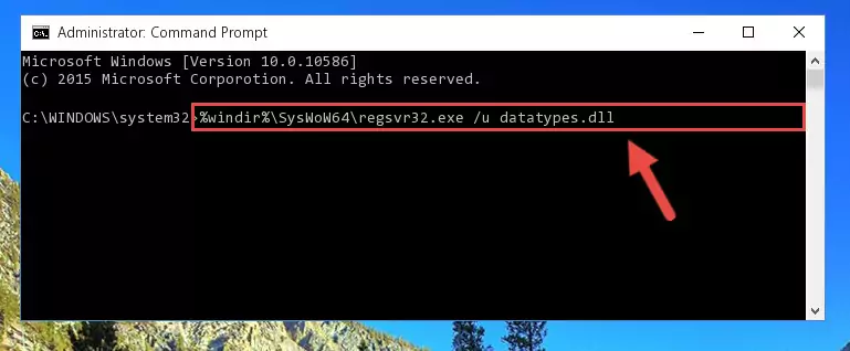 Creating a clean registry for the Datatypes.dll file (for 64 Bit)