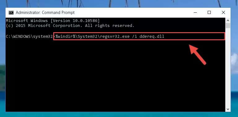 Uninstalling the Ddereq.dll library from the system registry