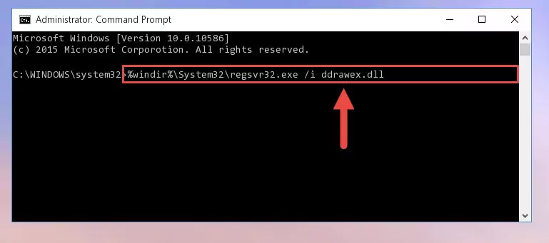 Cleaning the problematic registry of the Ddrawex.dll library from the Windows Registry Editor