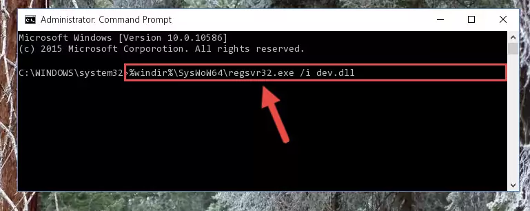 Uninstalling the Dev.dll file's broken registry from the Registry Editor (for 64 Bit)