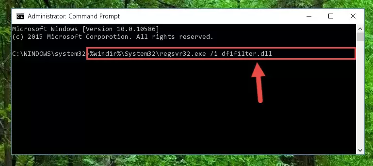 Creating a clean registry for the Df1filter.dll library (for 64 Bit)
