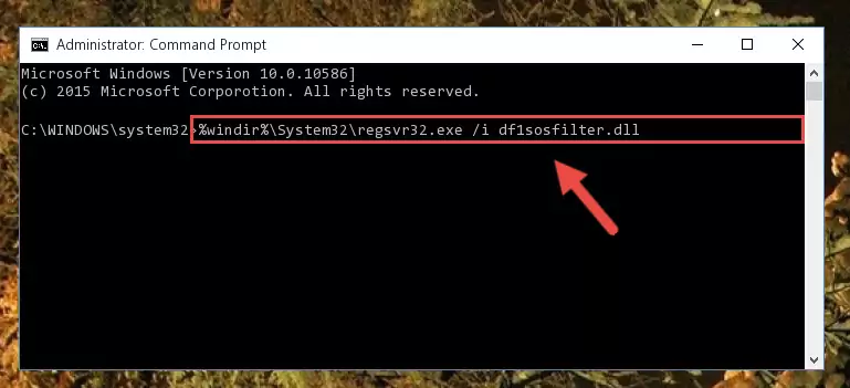 Creating a clean registry for the Df1sosfilter.dll file (for 64 Bit)
