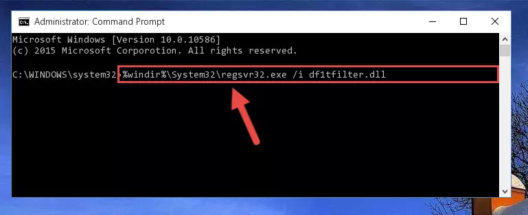 Creating a clean registry for the Df1tfilter.dll library (for 64 Bit)