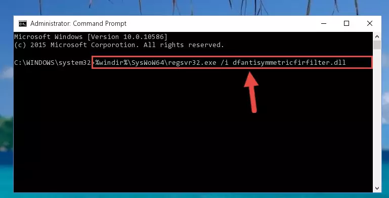 Cleaning the problematic registry of the Dfantisymmetricfirfilter.dll file from the Windows Registry Editor