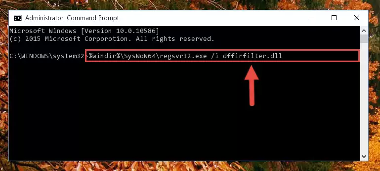 Uninstalling the Dffirfilter.dll file's problematic registry from Regedit (for 64 Bit)