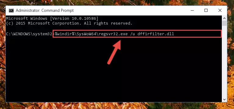 Creating a clean and good registry for the Dffirfilter.dll file (64 Bit için)