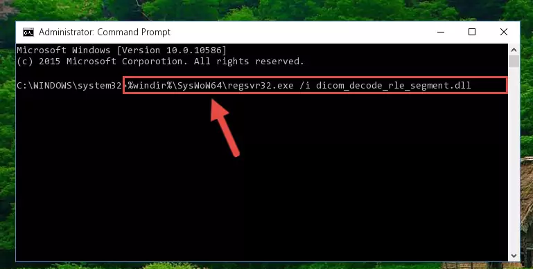 Uninstalling the Dicom_decode_rle_segment.dll library from the system registry