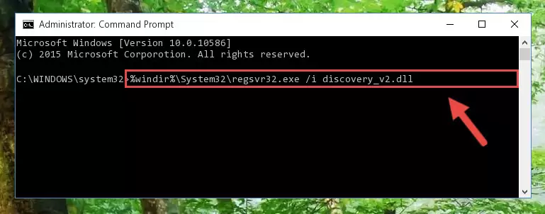 Reregistering the Discovery_v2.dll file in the system (for 64 Bit)