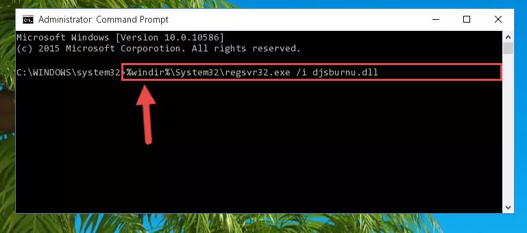 Cleaning the problematic registry of the Djsburnu.dll file from the Windows Registry Editor