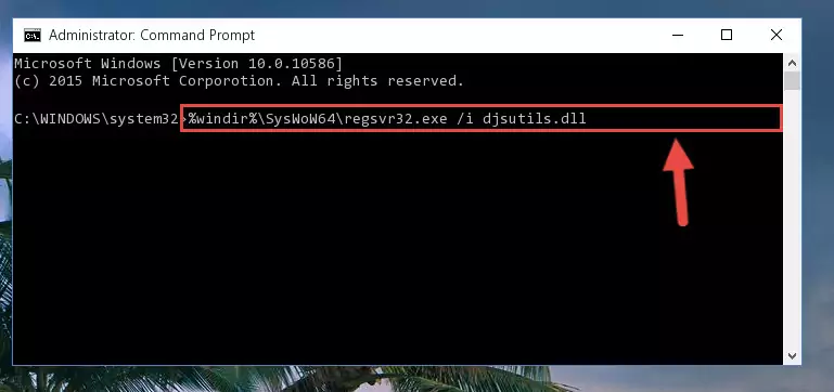Uninstalling the Djsutils.dll library's broken registry from the Registry Editor (for 64 Bit)