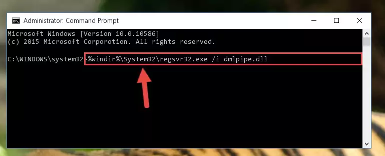 Deleting the damaged registry of the Dmlpipe.dll