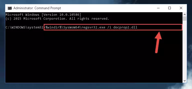 Uninstalling the Docprop2.dll library's broken registry from the Registry Editor (for 64 Bit)
