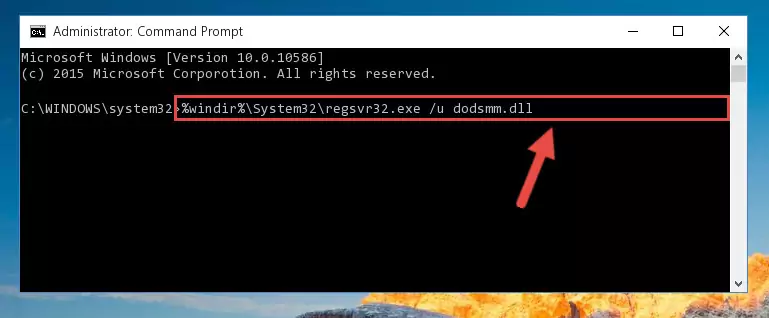 Creating a new registry for the Dodsmm.dll file