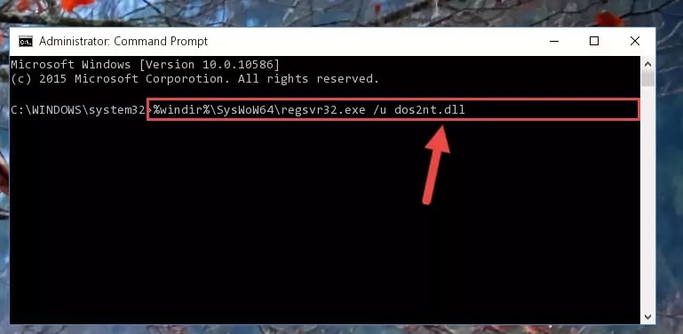 Making a clean registry for the Dos2nt.dll library in Regedit (Windows Registry Editor)