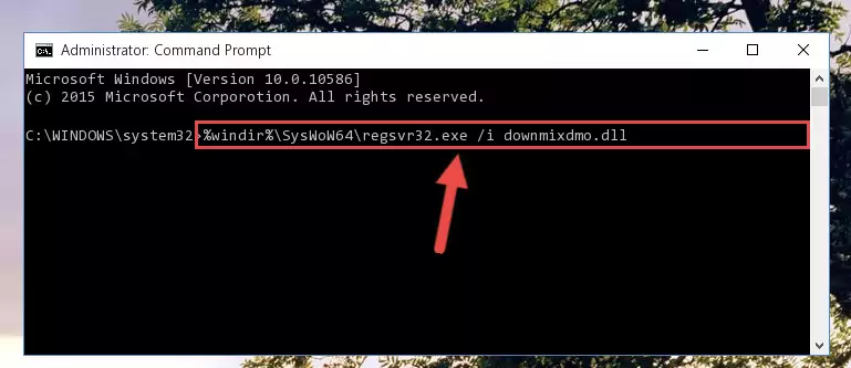 Uninstalling the damaged Downmixdmo.dll file's registry from the system (for 64 Bit)