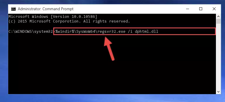 Uninstalling the Dphtml.dll file's problematic registry from Regedit (for 64 Bit)