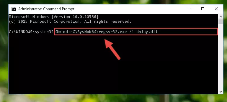 Deleting the damaged registry of the Dplay.dll