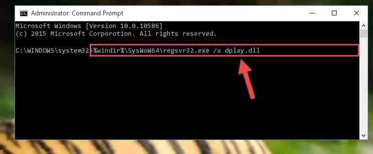 Reregistering the Dplay.dll file in the system