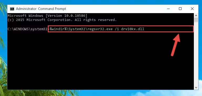 Cleaning the problematic registry of the Drv10kx.dll library from the Windows Registry Editor