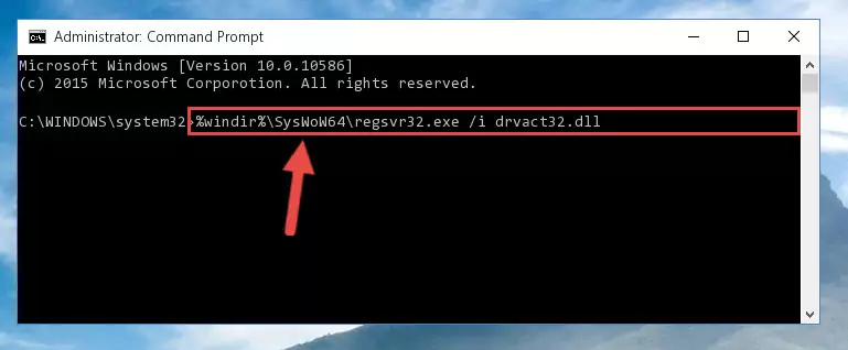 Cleaning the problematic registry of the Drvact32.dll file from the Windows Registry Editor