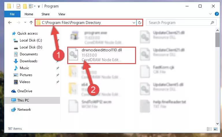 Uninstalling the broken registry of the Drwnodeedittool110.dll file from the Windows Registry Editor (for 64 Bit)