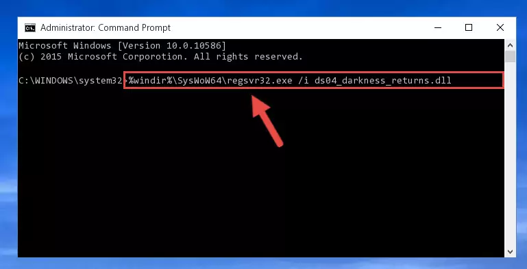 Uninstalling the Ds04_darkness_returns.dll library from the system registry