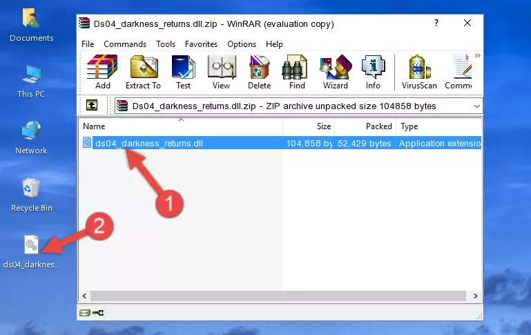 Copying the Ds04_darkness_returns.dll library into the program's installation directory