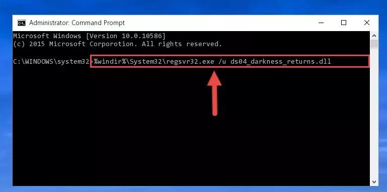 Extracting the Ds04_darkness_returns.dll library from the .zip file