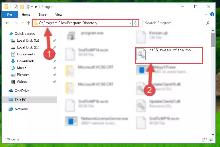 Uninstalling the Ds05_sweep_of_the_trollshaws.dll file's broken registry from the Registry Editor (for 64 Bit)