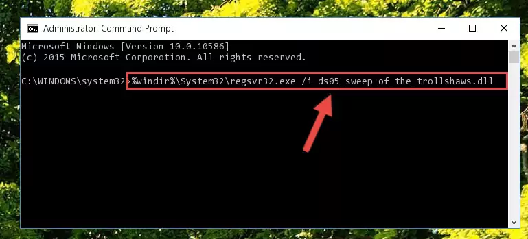 Reregistering the Ds05_sweep_of_the_trollshaws.dll file in the system (for 64 Bit)
