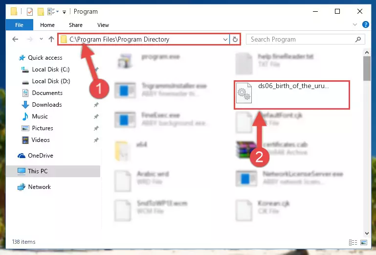Choosing the Ds06_birth_of_the_urukhai.dll file