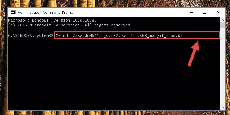 Deleting the damaged registry of the Ds08_morgul_road.dll